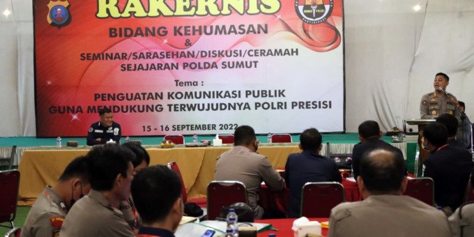 Humas polres Sergai ikuti Diklat dan Rakernis.