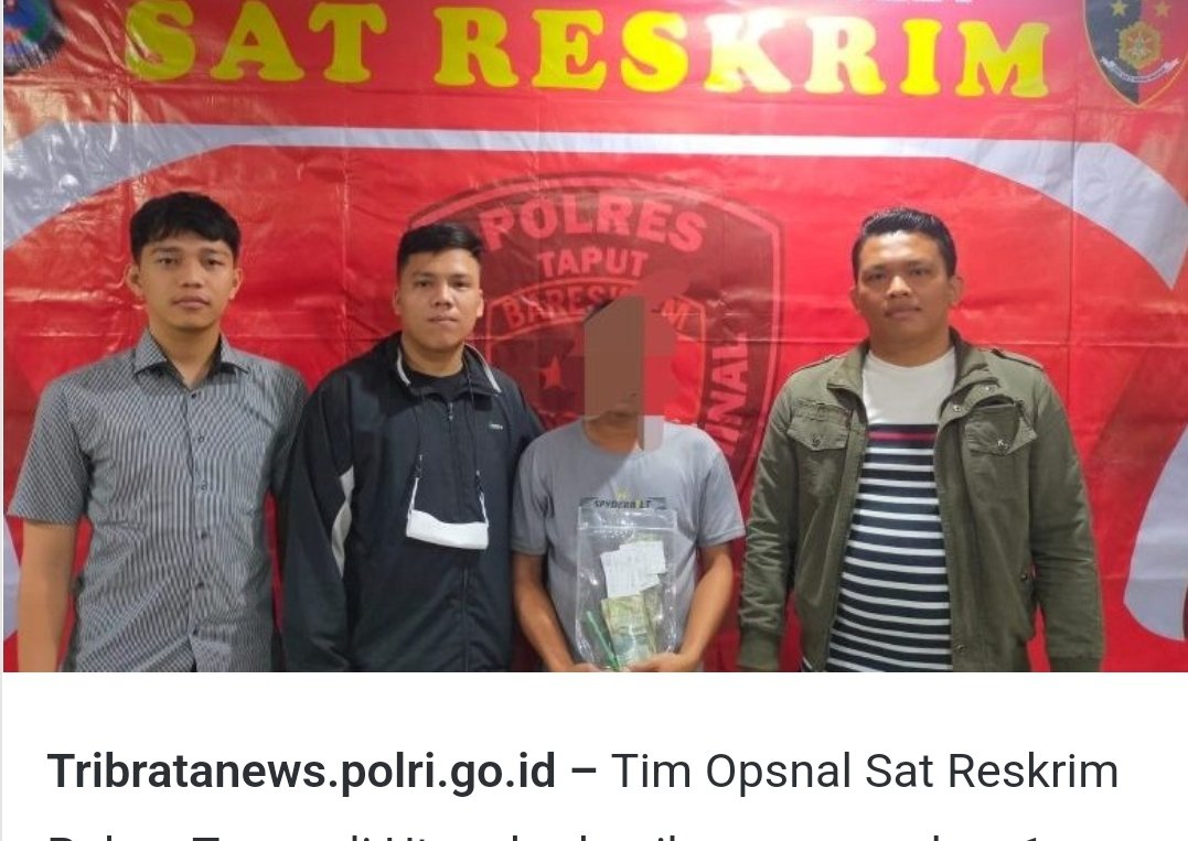 Satreskrim Polres Taput Amankan Juru Togel Dan  Akan Usut Samapai  Jaringan ya