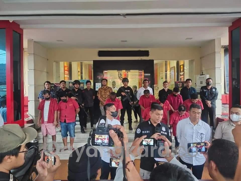 Komplotan Perampok modus pecah kaca mobil di Dor Jatanras Polda Sumut. 