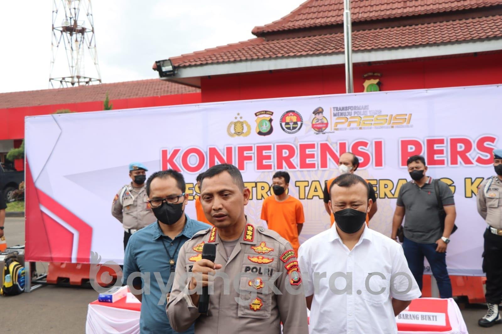 Polres Metro Tangerang Kota Ungkap Kasus Judi Online, 3 Orang Jadi Tersangka