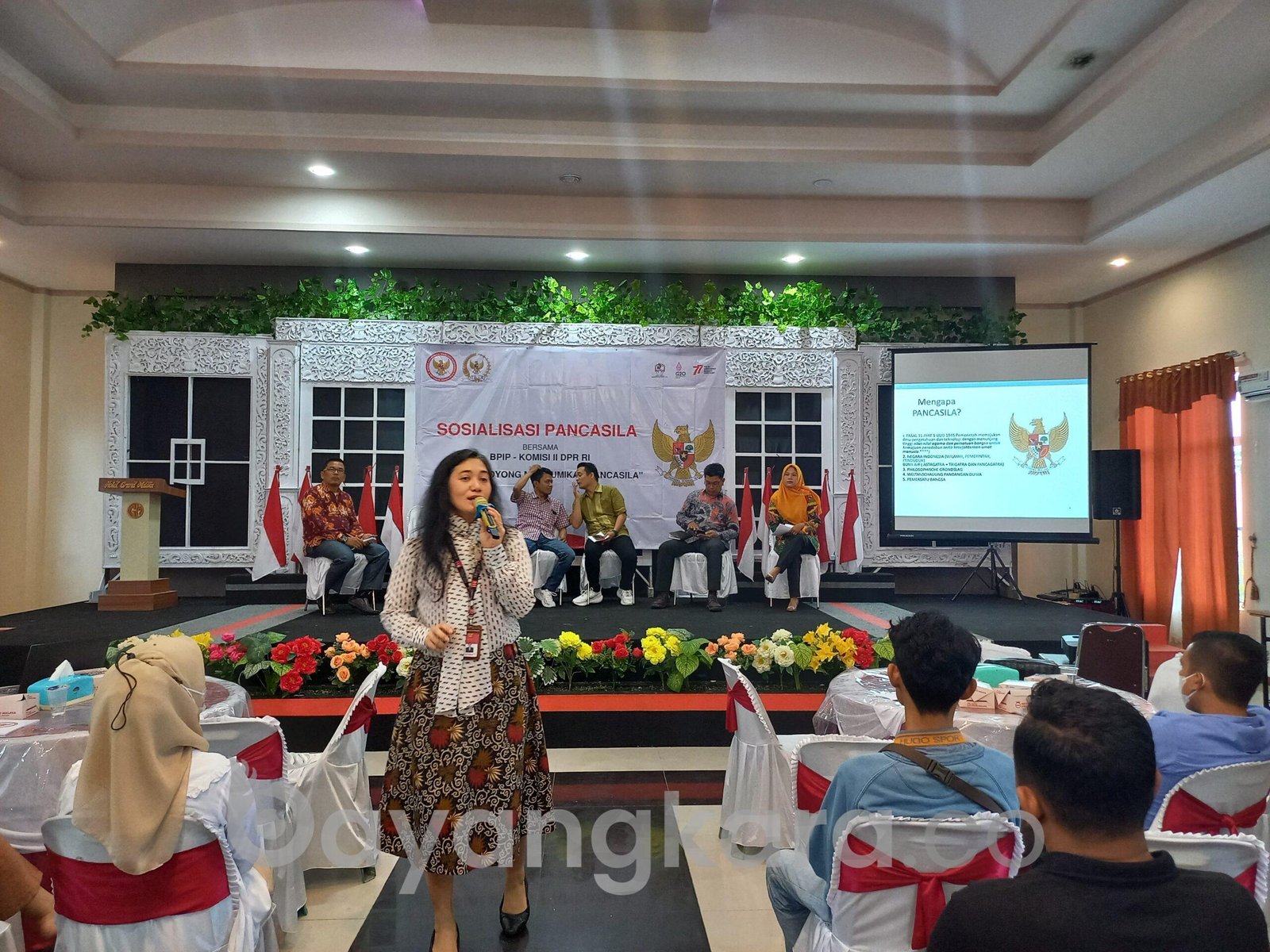 Sosialisasi Pancasila Bersama BPIP – Komisi II DPR RI Dengan Tema “Gotong Royong Membumikan Pancasila”. 