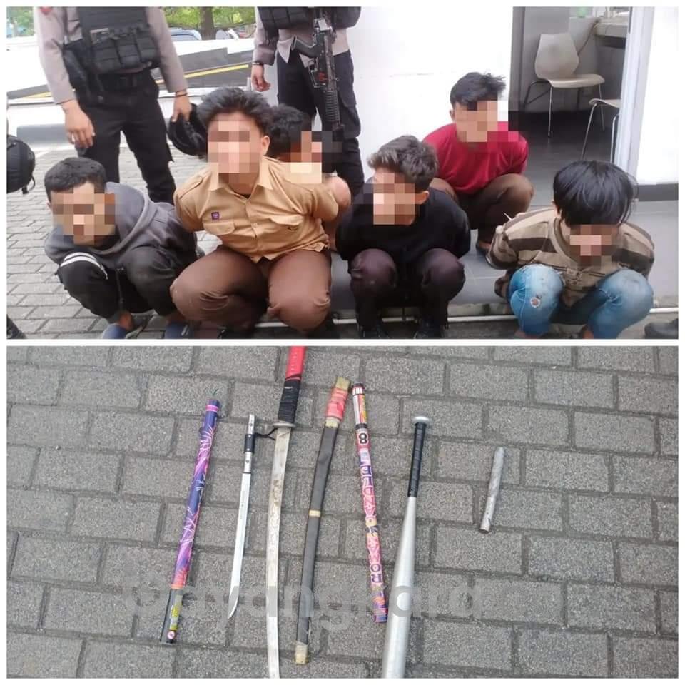 6 pelajar anggota geng motor di ringkus Tim PRC Polda Samapta Sumut