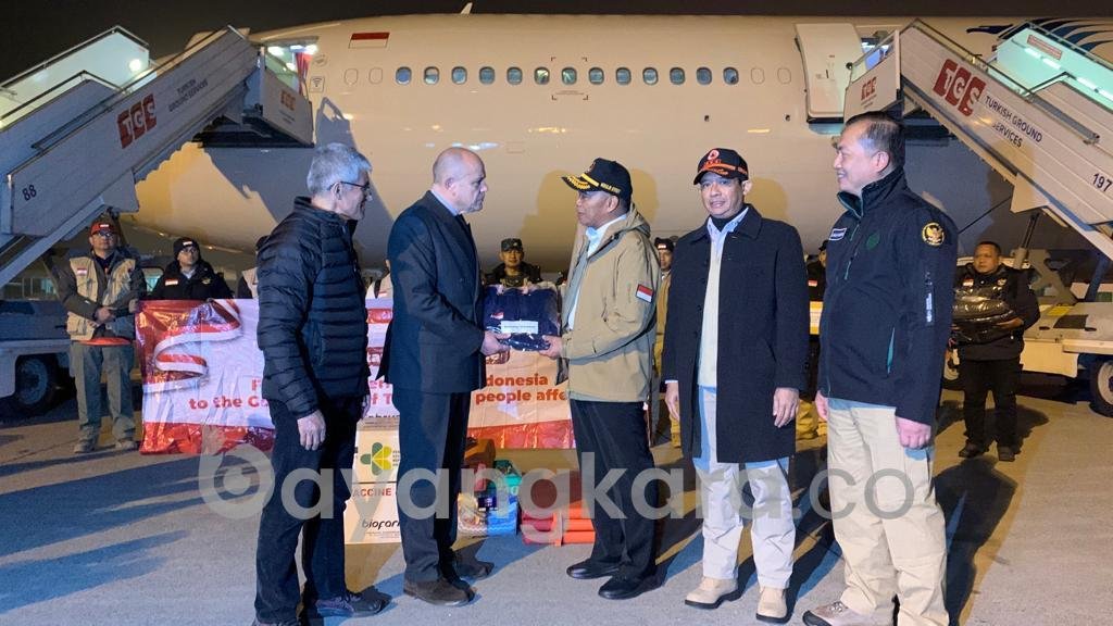 Bantuan Logistik 70 Ton Pemerintah Indonesia Tiba di Turkiye