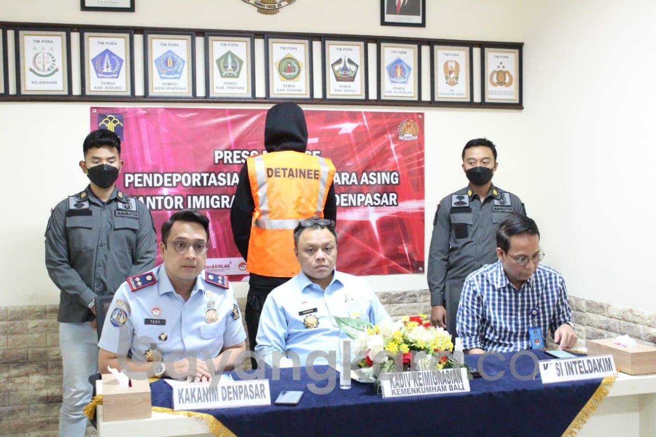 Tegakkan Hukum Keimigrasian, Kanwil Kemenkumham Bali Segera Deportasi WNA Penyalahguna Izin Tinggal