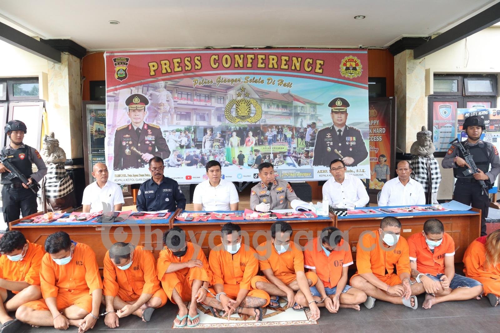 Bravo! Satresnarkoba Polres Gianyar Ungkap 7 Kasus Peredaran Narkoba Dalam 2 Bulan Terakhir