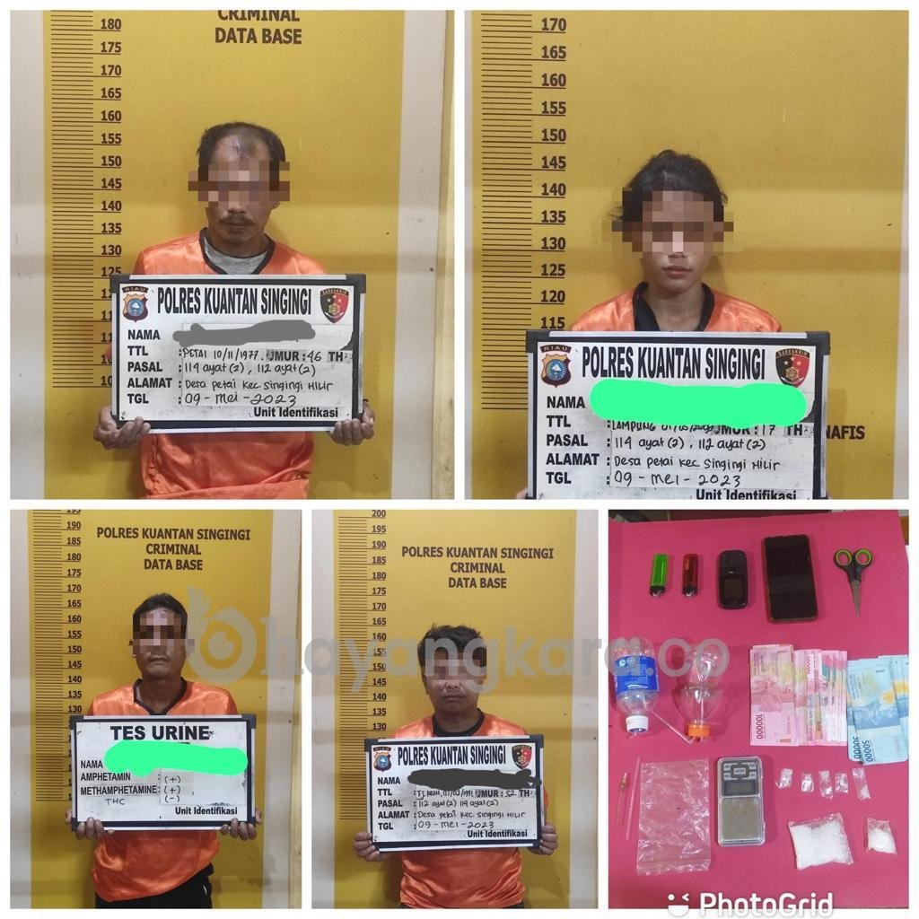 29,15 Gram Berhasil Diamankan Oleh Tim Mata Elang Polres Kuansing Dari Pelaku Peredaran Narkoba