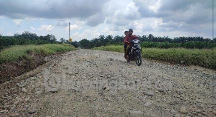 Jalan Provinsi Penghubung Kecamatan di Sergai Rusak Parah, Warga: Bingung Ngadu Kemana