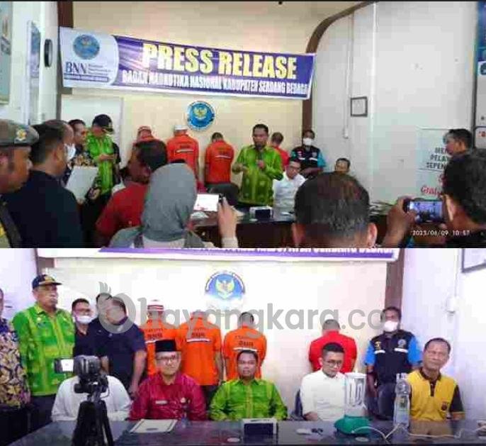 BNNK Sergai Amankan Bandar dan Musnahkan Barang Bukti Sabu – sabu