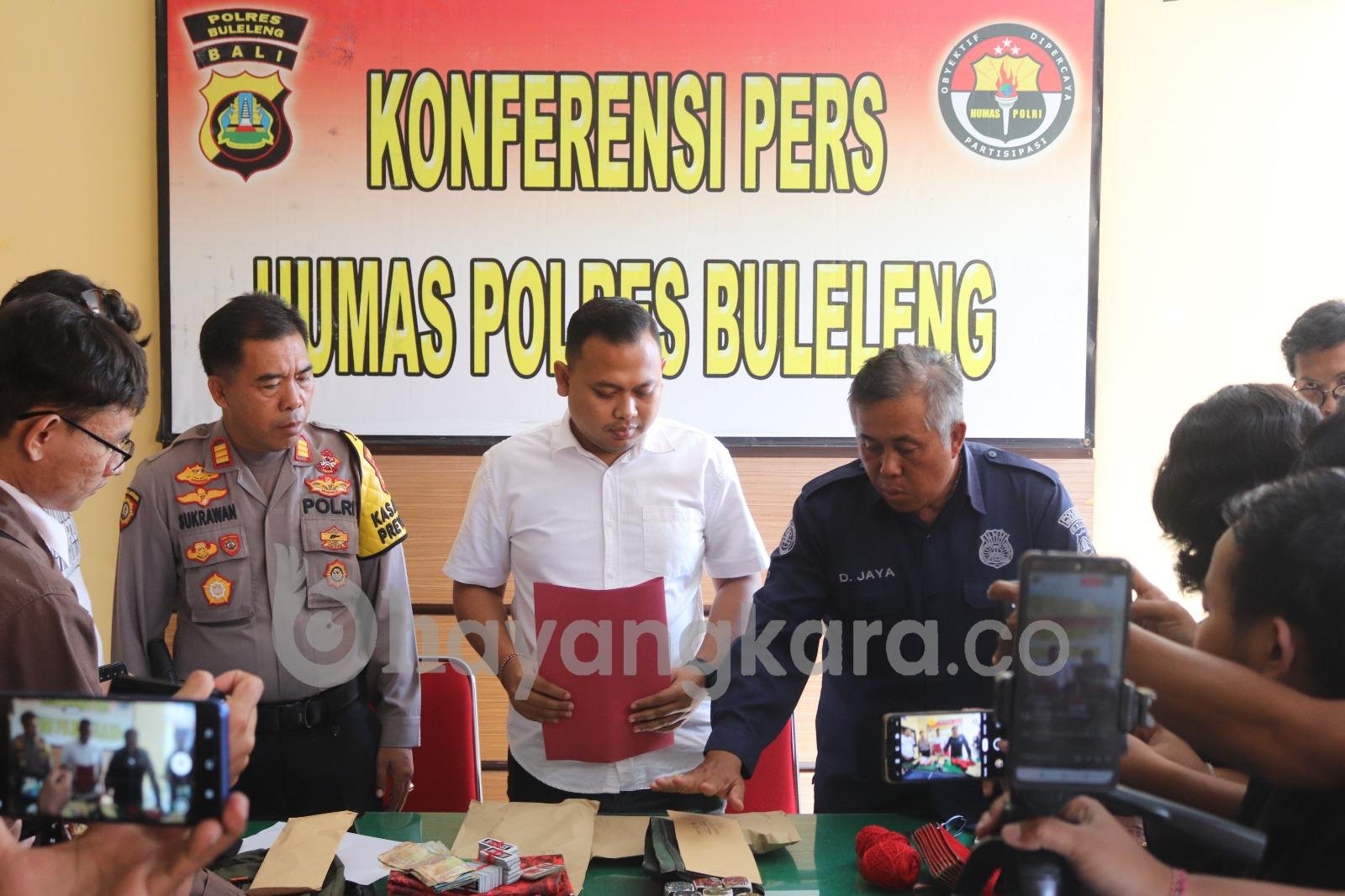 Diduga Penyelenggara Judi Sabung Ayam Diamankan Polres Buleleng.
