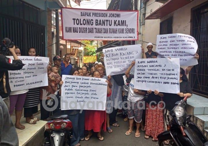 Masyarakat Minta Keadilan!!Diduga Rumah Masyarakat Kebon Kacang Tanah Abang, Jakarta Pusat Terancam Digusur.