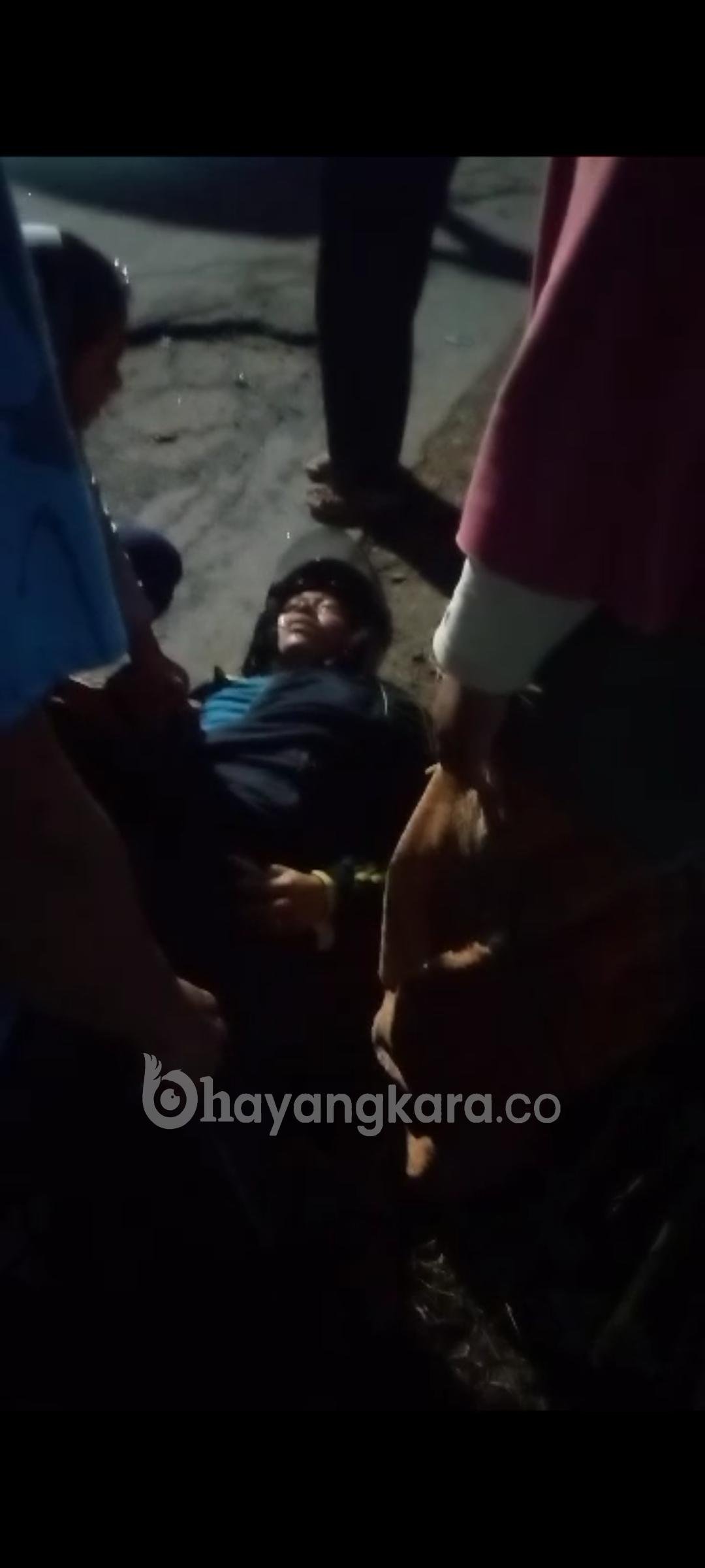 Kecelakaan Lalu Lintas Laga Kambing di Pasar III Tembung Membuat Seorang Pria Nyaris Tewas