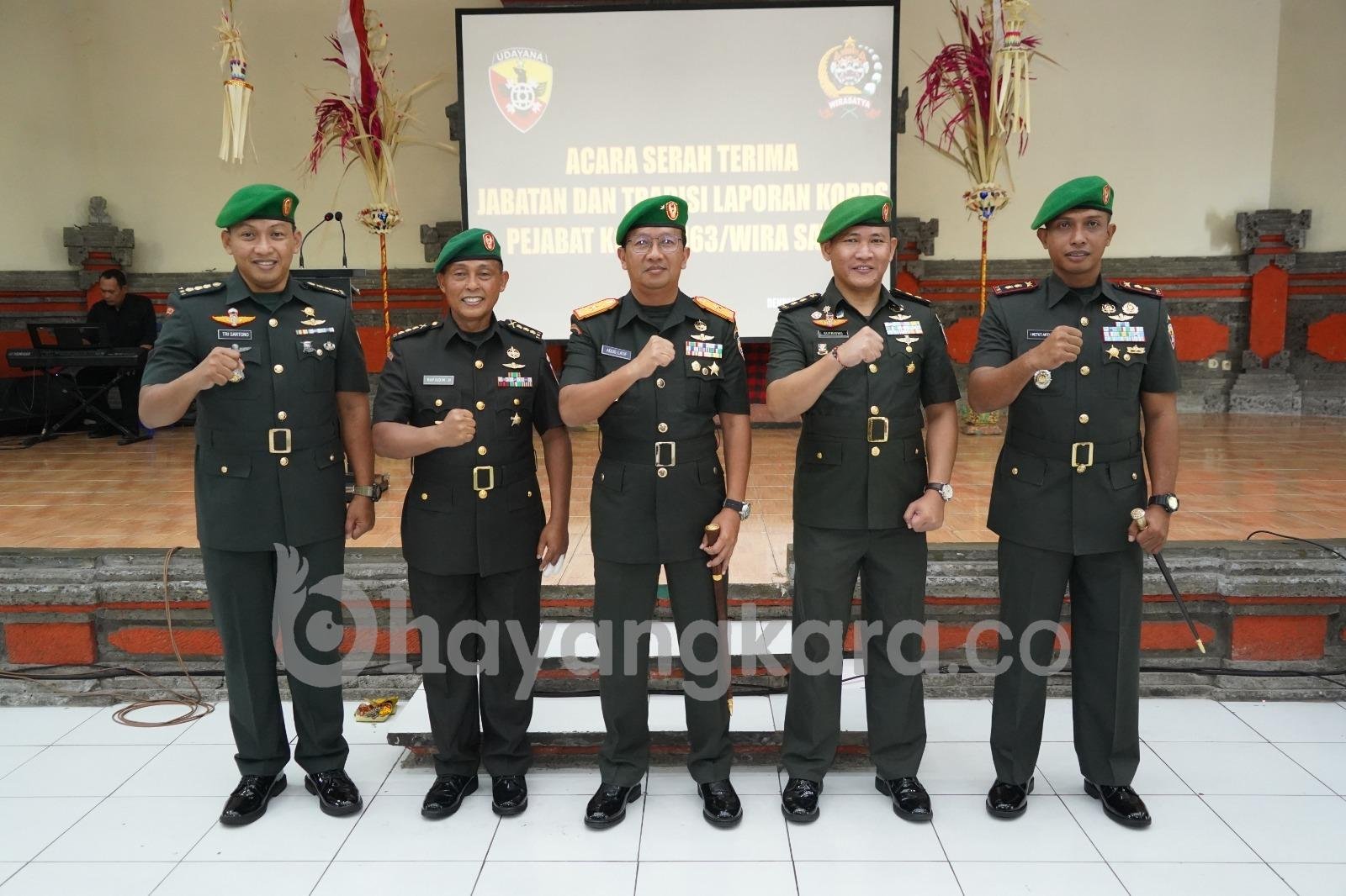 KASILOG KASREM 163/WSA & DANDIM 1626/BANGLI RESMI DI GANTI, INI PESAN DANREM