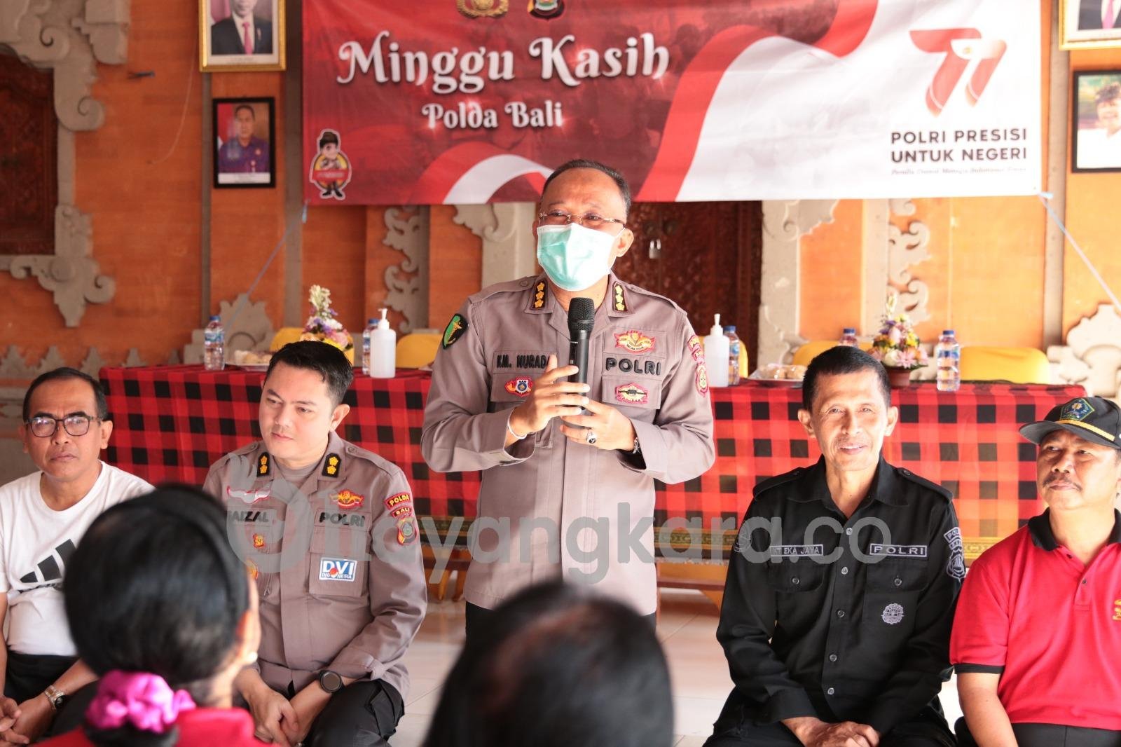 Minggu Kasih Masyarakat Apresiasi Kenerja Polda Bali.