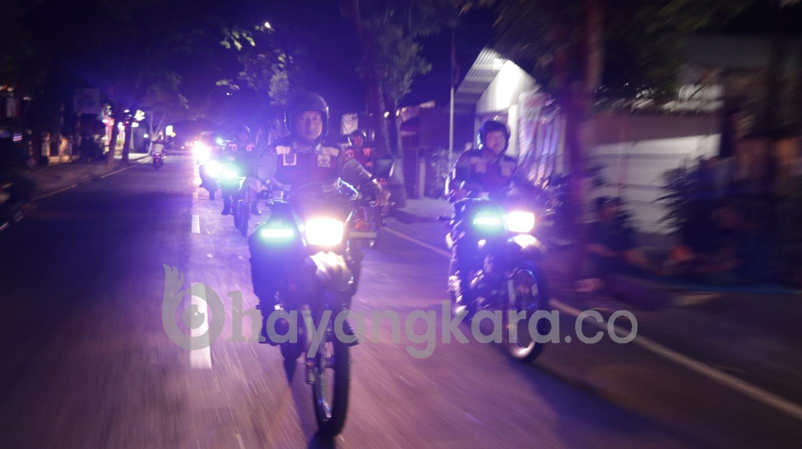 Cegah gangguan Kamtibmas Kota Singaraja, Polres Buleleng Blue Light Patrol