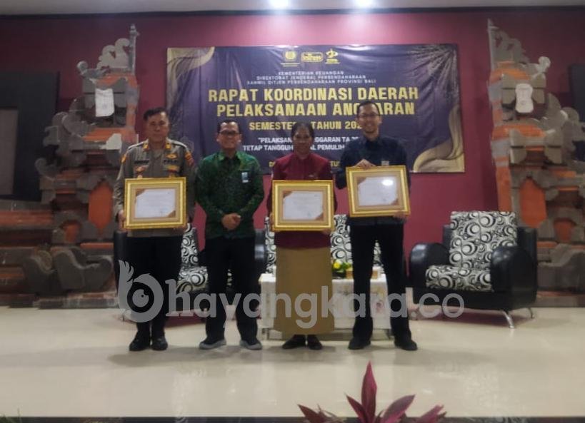 Polres Buleleng Kembali Raih Penghargaan Peringkat Pertama dari Dirjen Pembendaharaan.
