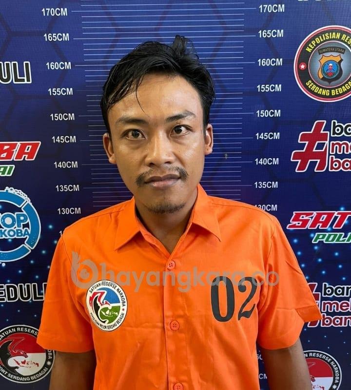 Satres Narkoba Polres Sergai Tangkap Pengedar Sabu di Sei Bamban