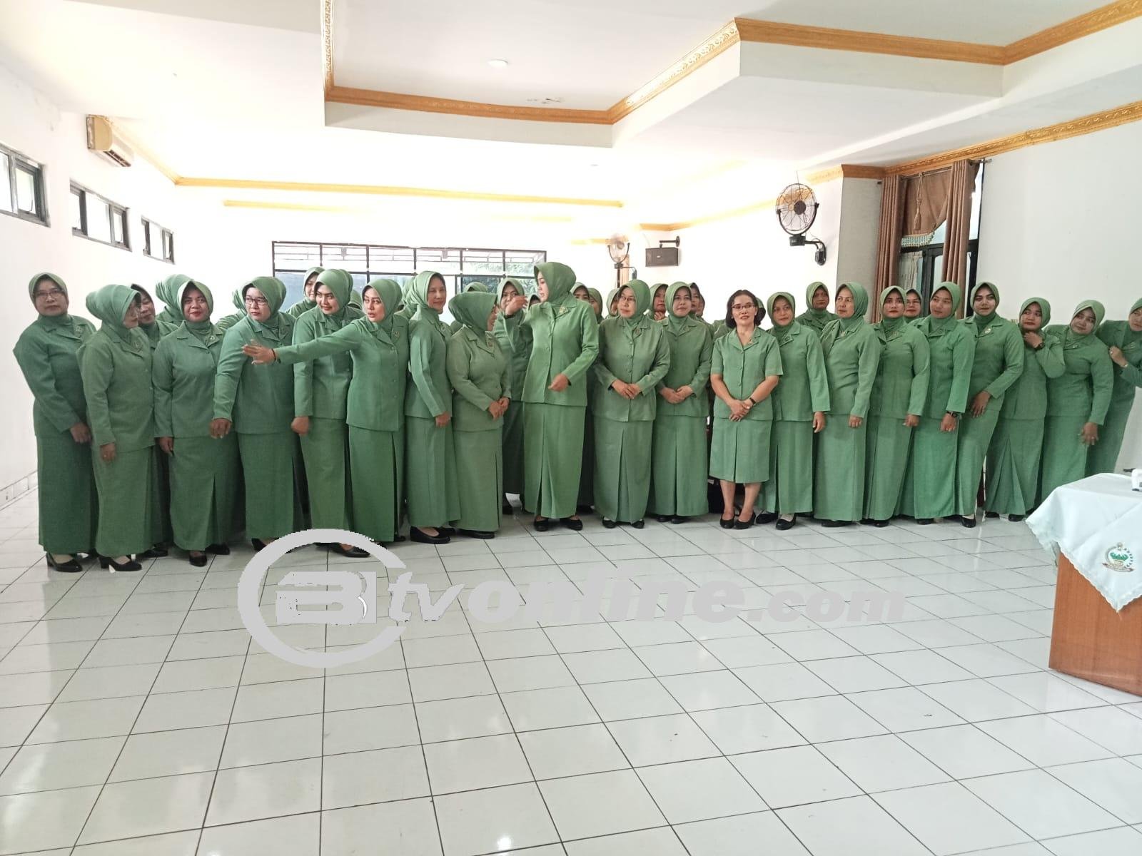 Persit Kartika Chandra Kirana Jajaran Kodim Jakarta Timur Gelar Sosialisasi Hasil Mupus XIII