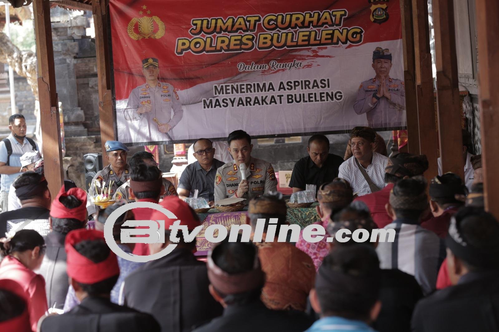 Warga Pengelatan Curhat, Diterima Kapolres Buleleng.