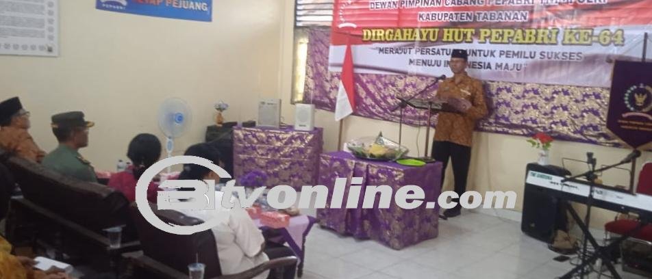 Perkuat Persatuan yang Tidak Tergoyahkan, Kepala Staf Kodim Tabanan Hadiri HUT PEPABRI (Persatuan Purnawirawan Angkatan Bersenjata Republik Indonesia