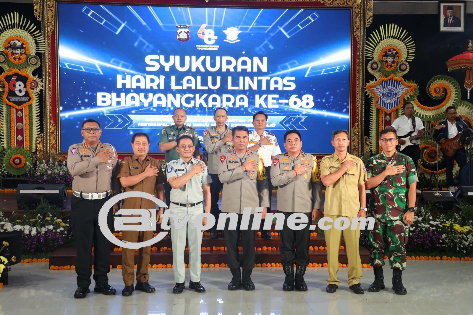 Kapolda Bali Hadiri Syukuran Hari Lalu Lintas Bhayangkara Ke-68 Korlantas Polri