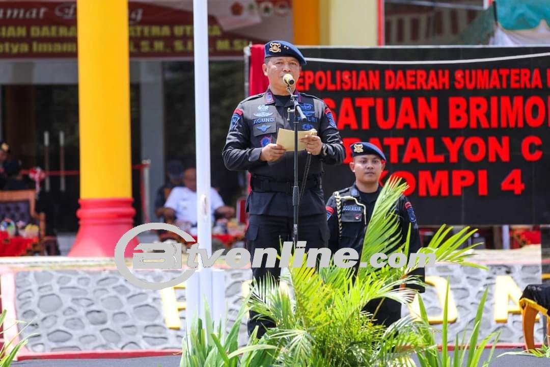 Kunker Kapolda Sumut Meresmikan Gedung Satya Haprabu Mako Kompi 4 Batalyon C Sat Brimob.
