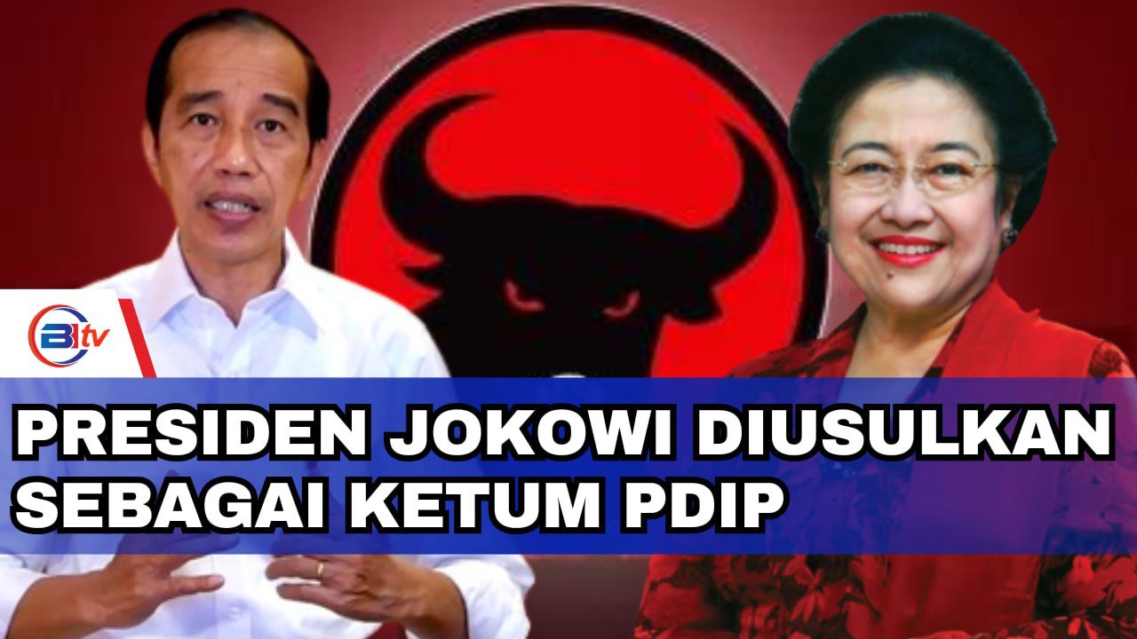 Presiden Jokowi Diusulkan Sebagai Ketum PDIP,Megawati Jadi Dewan Pembina