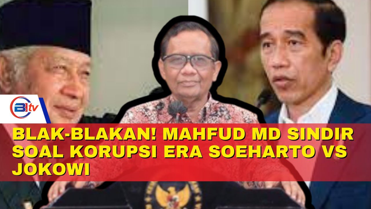 Mahfud MD Sindir Soal Korupsi Era Soeharto Vs Jokowi