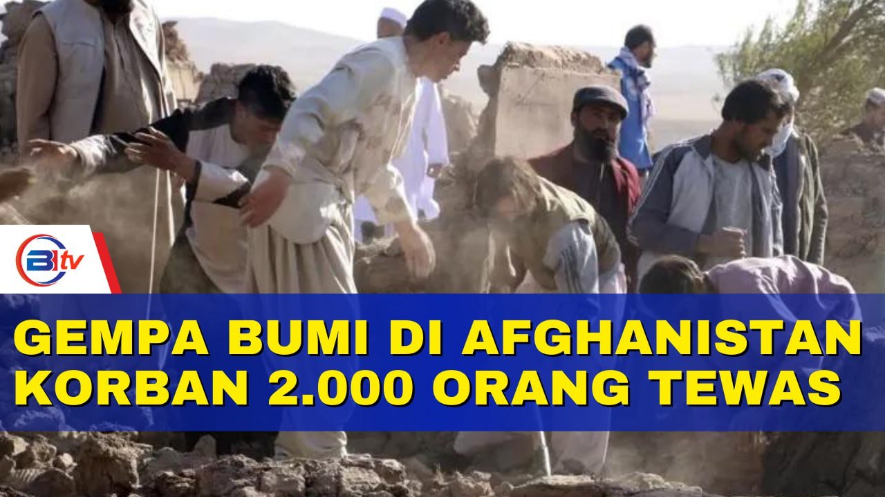 Gempa Bumi di Afghanistan Korban 2.000 Orang Tewas
