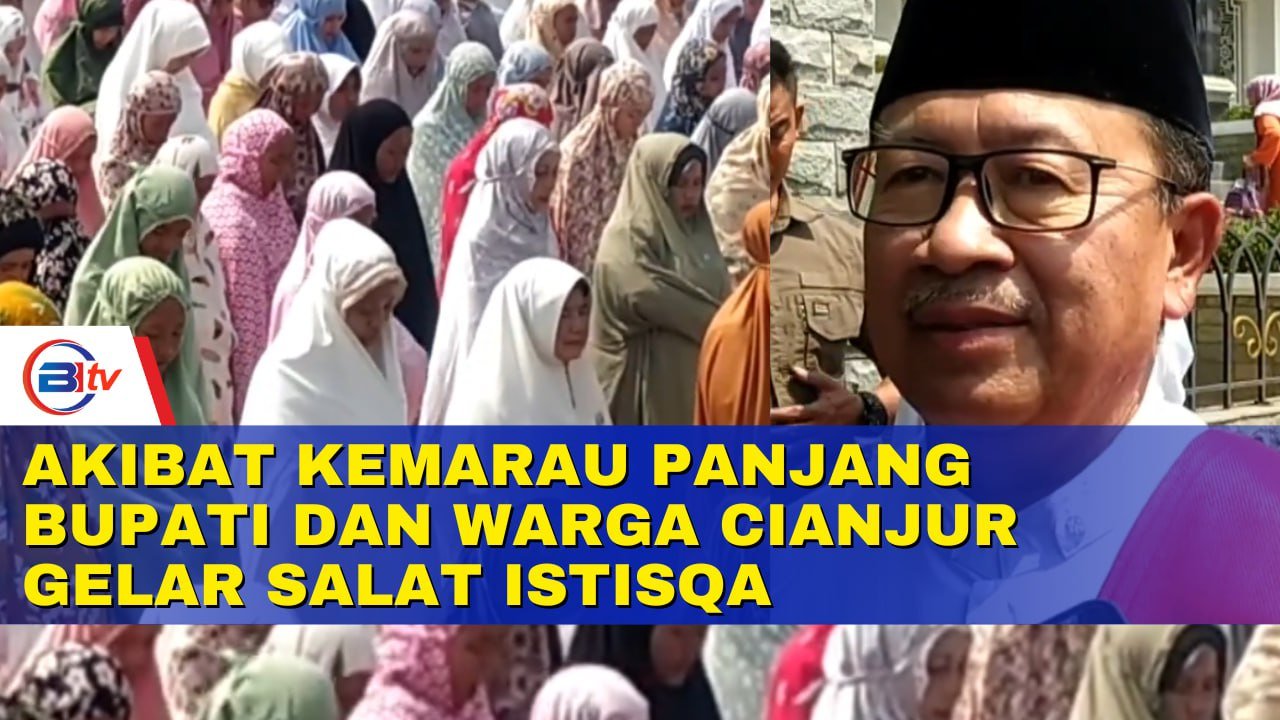 Akibat kemarau panjang 32 Kecamatan Kekeringan, Bupati dan Warga Cianjur Gelar Salat Istisqa