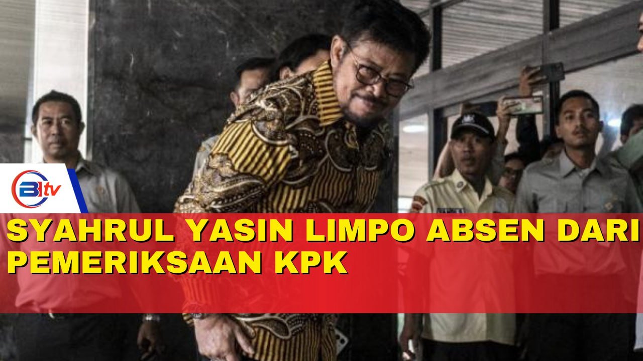 Syahrul Yasin limpo Mangkir dari Pemeriksaan KPK