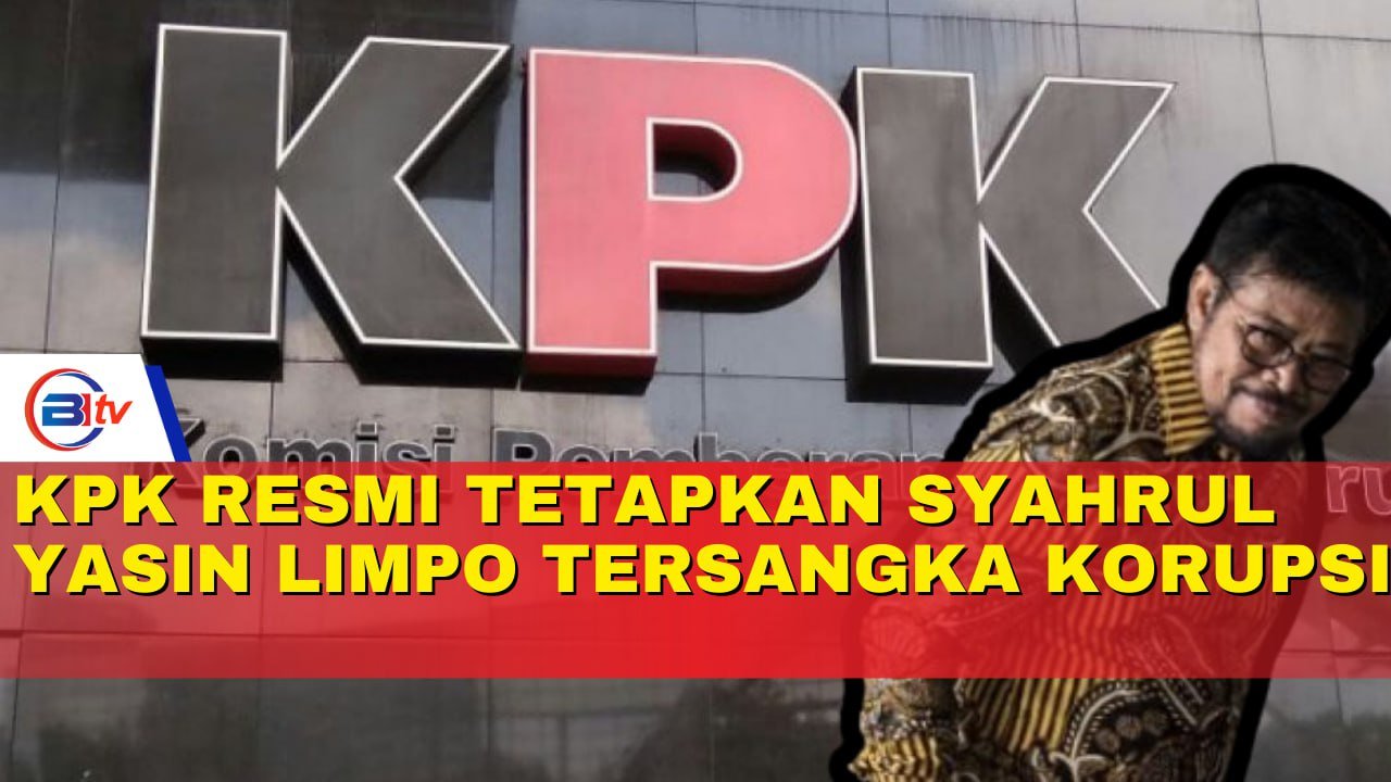KPK Resmi Tetapkan Kader Nasdem  Syahrul Yasin Limpo Tersangka Korupsi di kementan