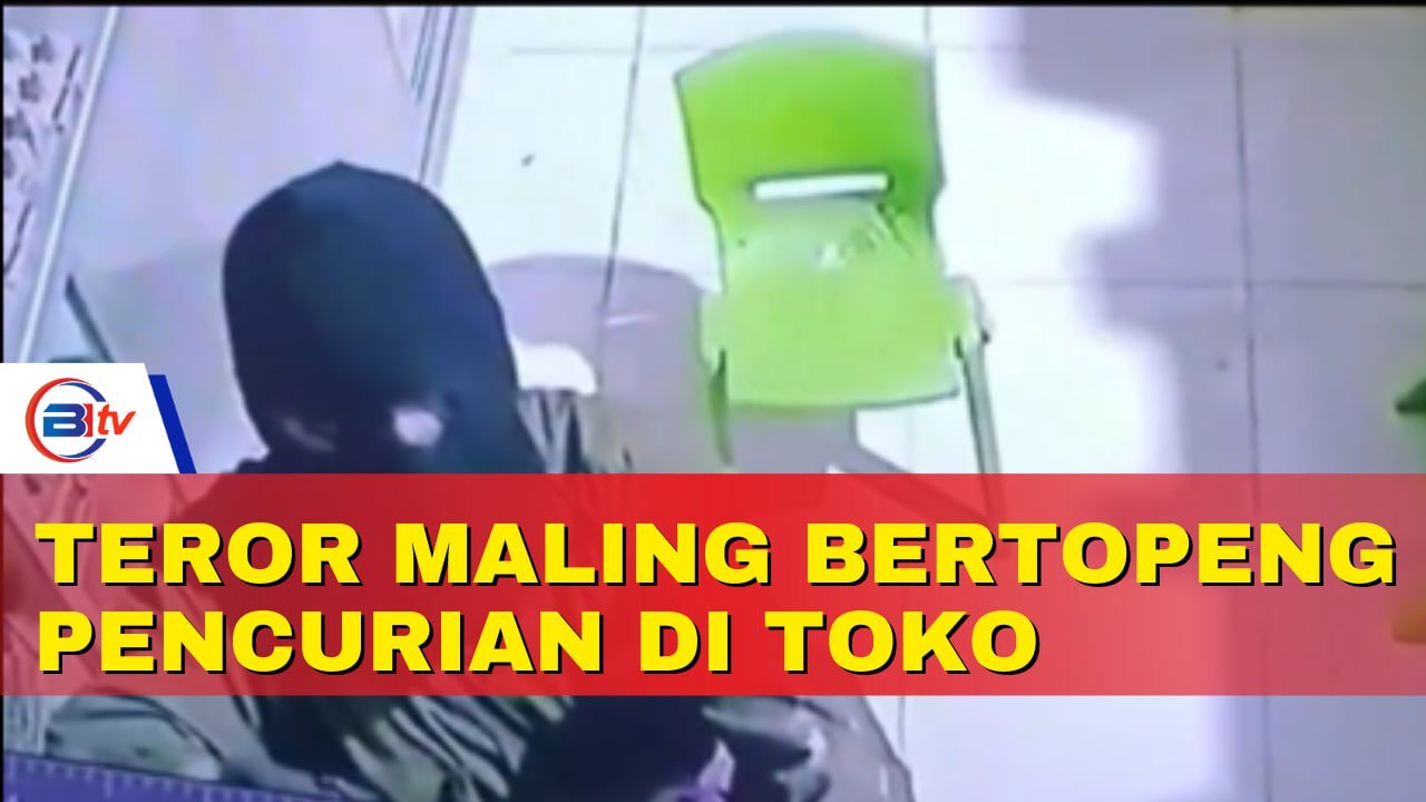 Teror Maling Bertopeng Pencurian Dengan Senjata Tajam di Toko Kolaka