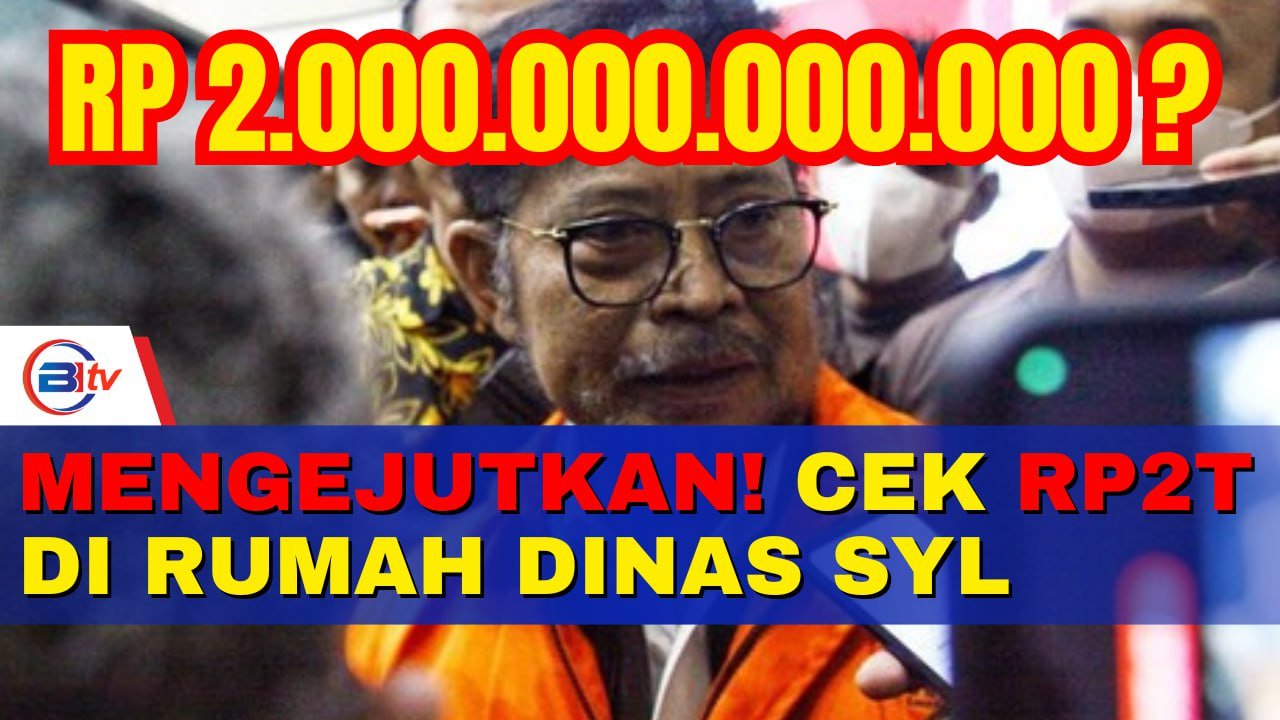 Mengejutkan!KPK Temukan Cek Rp2 Triliun di Rumah Dinas Eks Mentan Syahrul Yasin Limpo