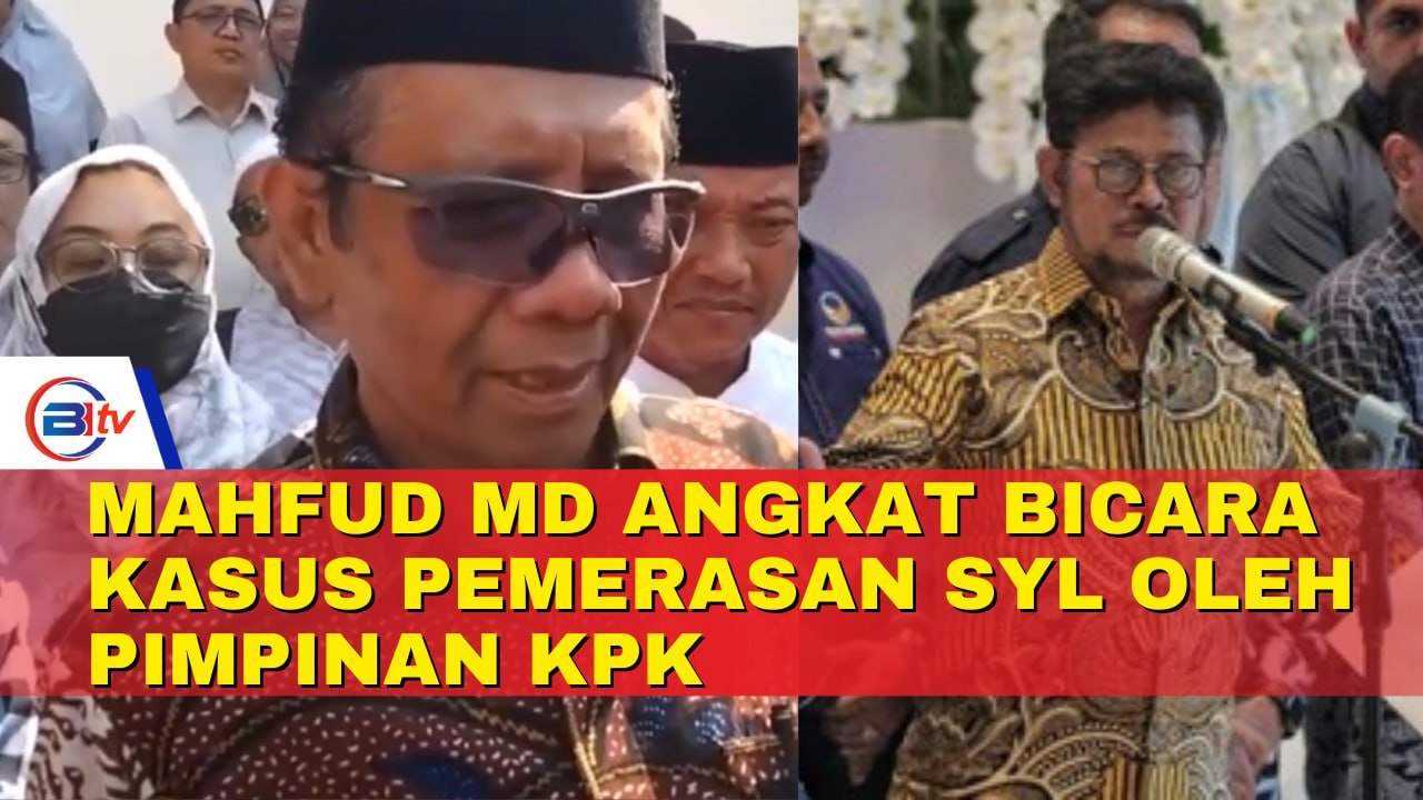 Mahfud MD Angkat Bicara Dugaan Kasus Pemerasan ke SYL oleh Pimpinan KPK