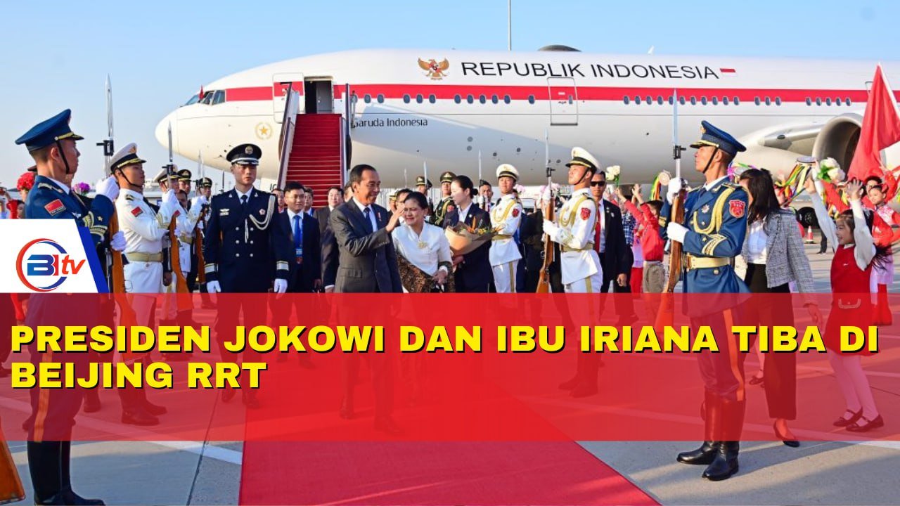Presiden Jokowi dan Ibu Iriana Tiba di Beijing RRT