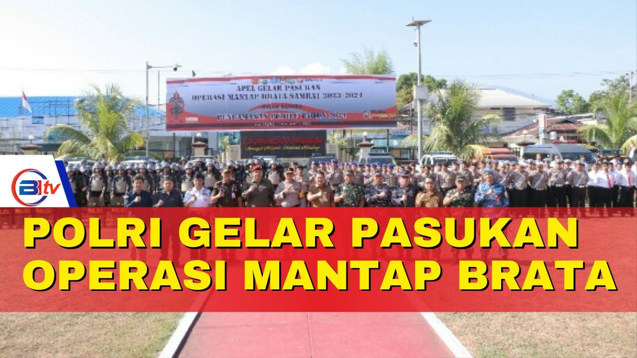 Polri Gelar Pasukan Operasi Mantap Brata pengamanan Pemilu 2024