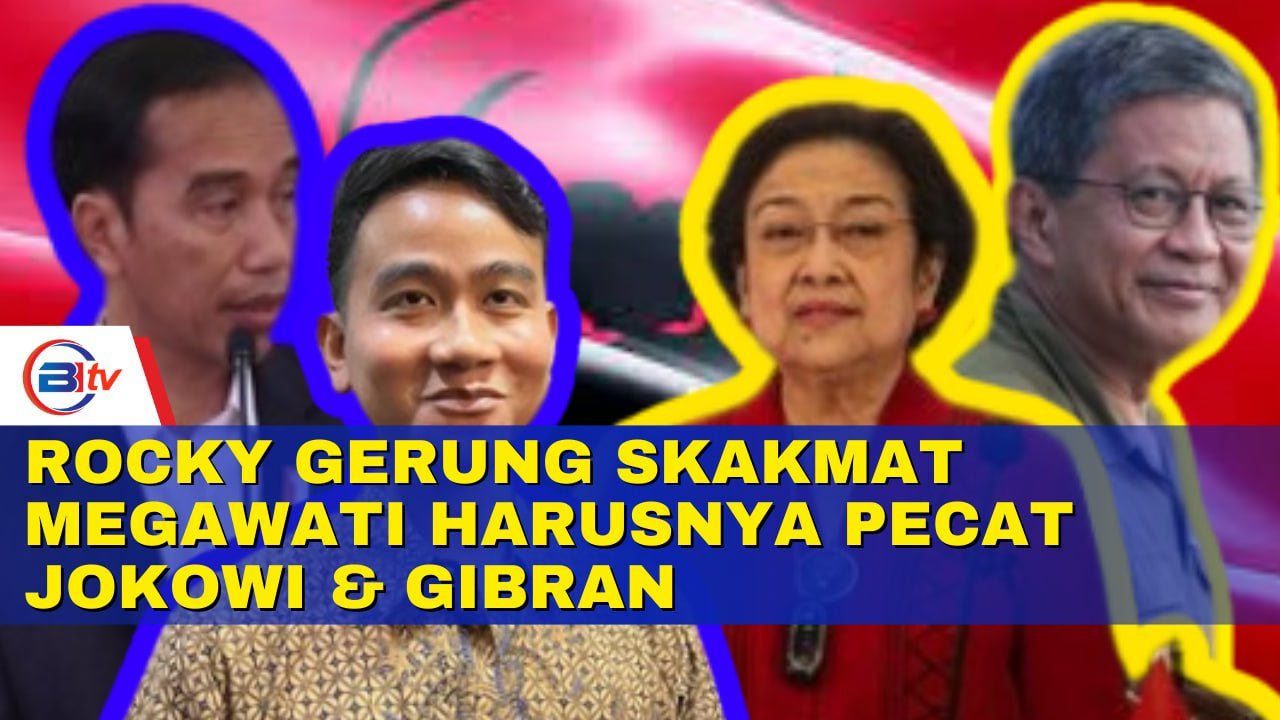 Panas! Rocky Gerung SkakmatMegawati Harusnya Pecat Jokowi & Gibran