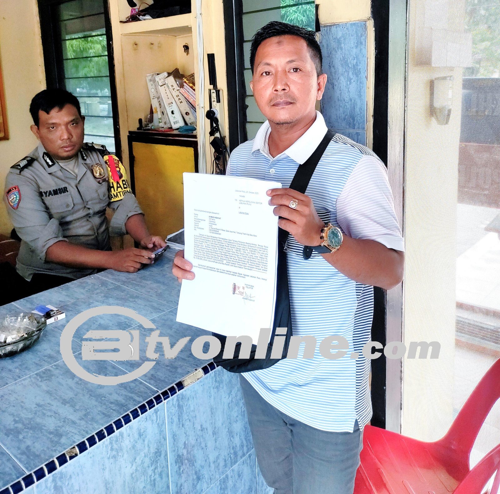 “Ahmad Hidayat Laporkan Kasus Pencurian di Polsek Labuhan Ruku, Batu Bara”