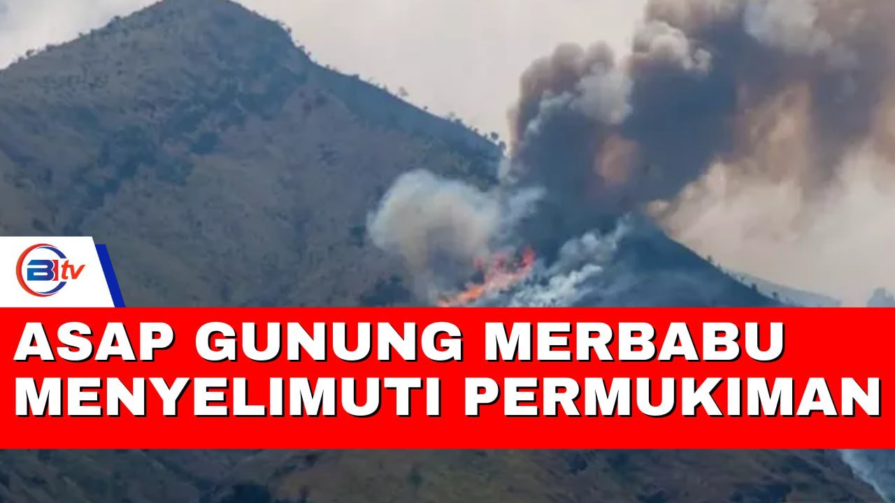 Asap Kebakaran Gunung Merbabu menyelimuti Permukiman Warga