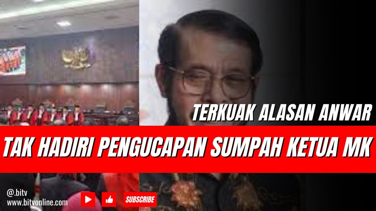 Terkuak Alasan Anwar Usman Tak Hadiri Pengucapan Sumpah Ketua MK Suhartoyo