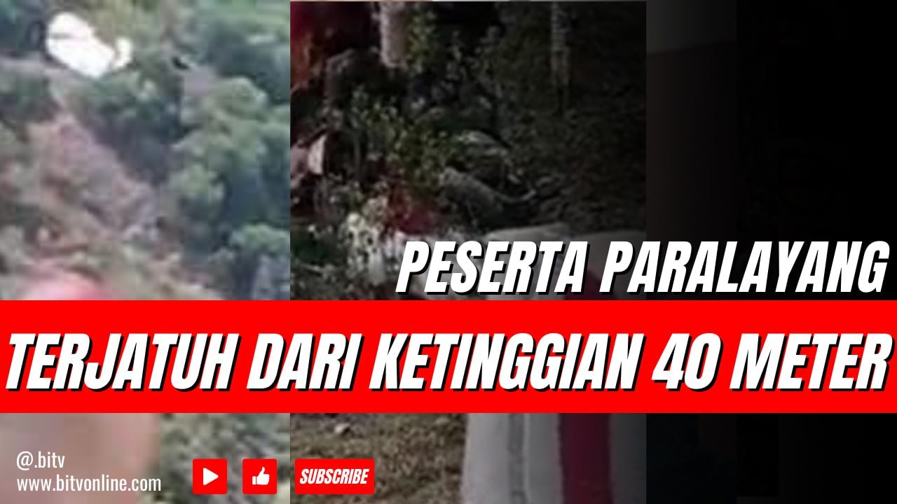 Peserta Paralayang Palu Sport Event 2023 Terjatuh Dari Ketinggian 40 Meter