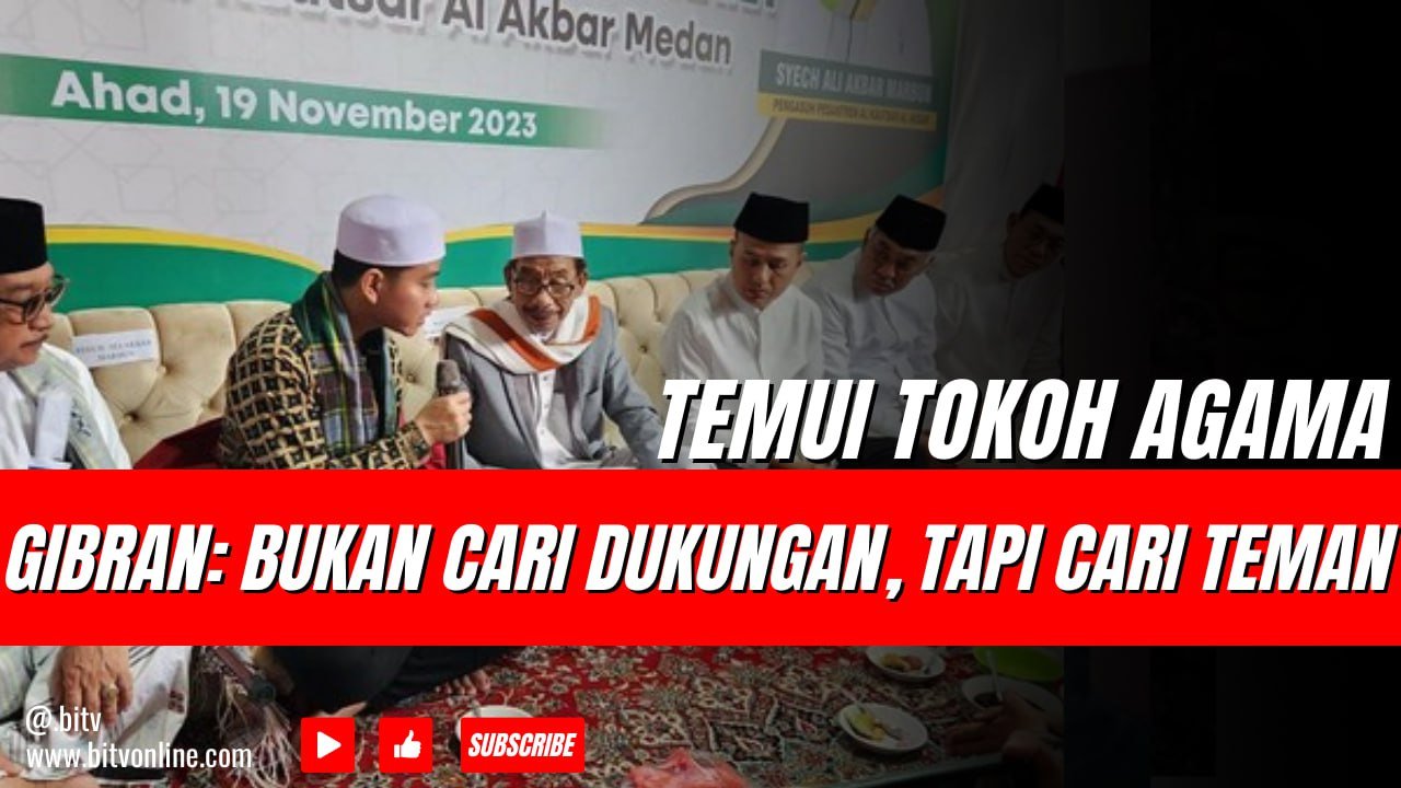 Kerap Temui Tokoh Agama, Gibran: Bukan Cari Dukungan, tapi Cari Teman