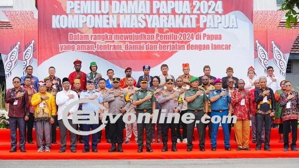 Deklarasi Damai Pemilu 2024 di Papua, Panglima TNI dan Kapolri Bersama Elemen Masyarakat