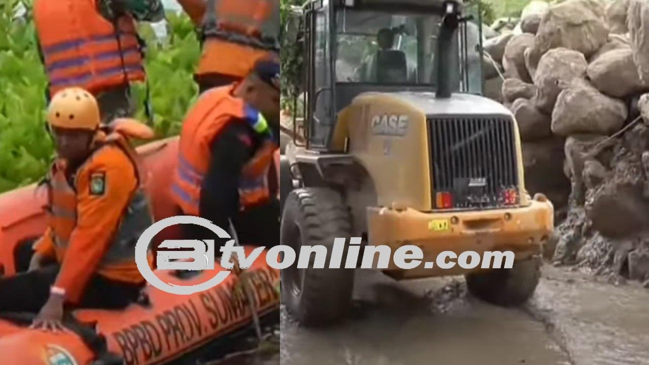 Enceng Gondok Dan Bebatuan Besar Jadi Kendala Pencarian Korban Longsor