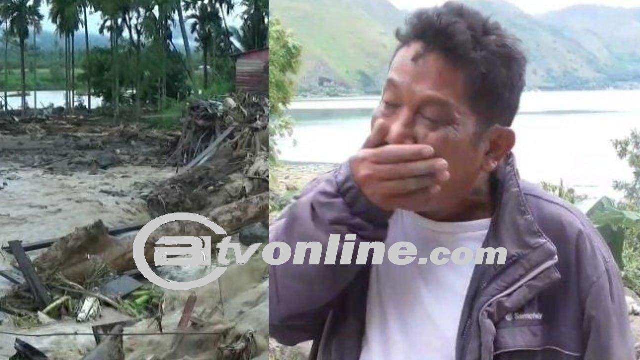 Tangis Piluh Ayah Kehilangan 2 Anak Akibat Banjir Bandang dan Longsor