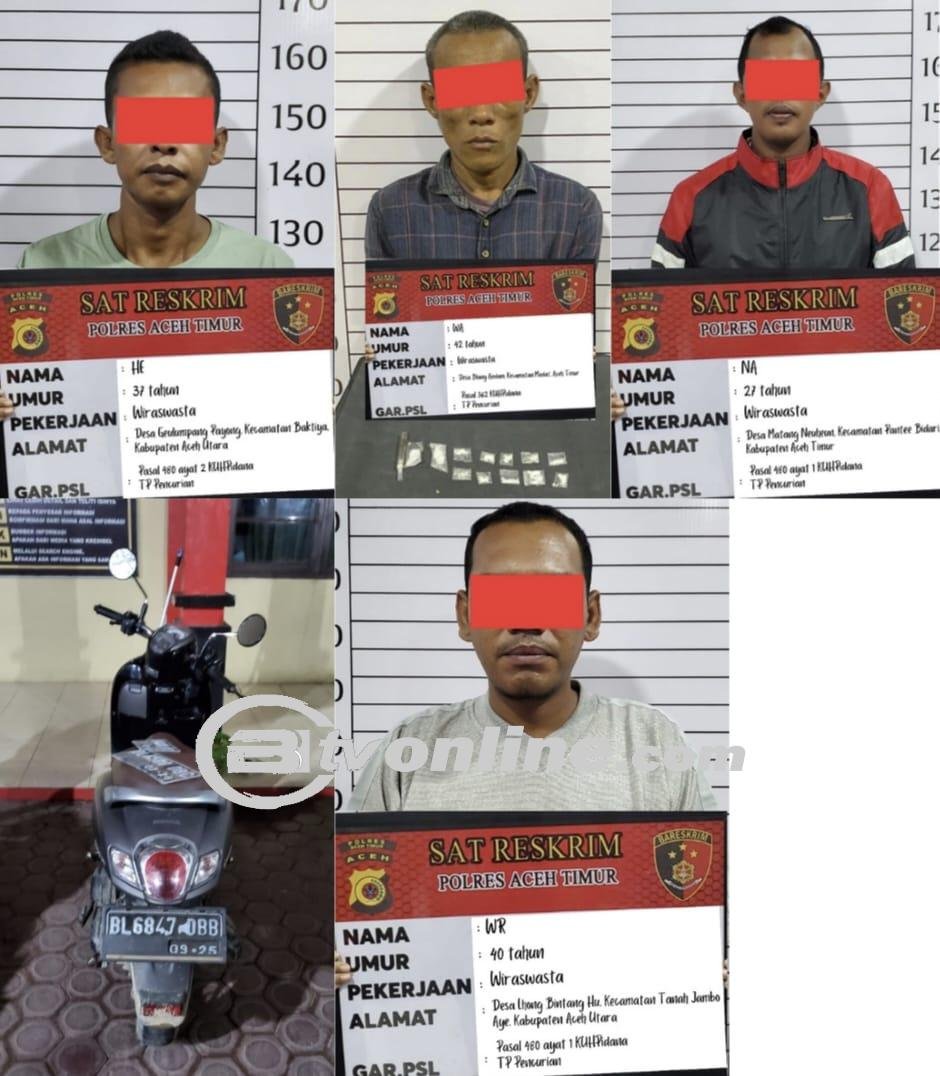 Polres Aceh Timur Amankan Satu Pelaku Curanmor Berikut Penadahnya