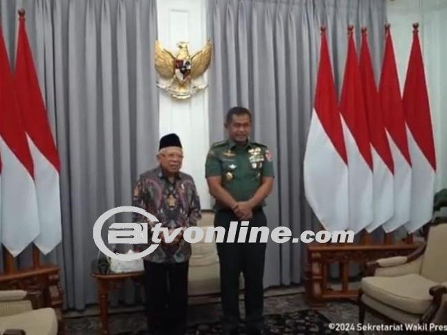 KSAD Maruli Temui Wapres Ma’ruf, Silaturahmi dan Dapat Arahan Penting