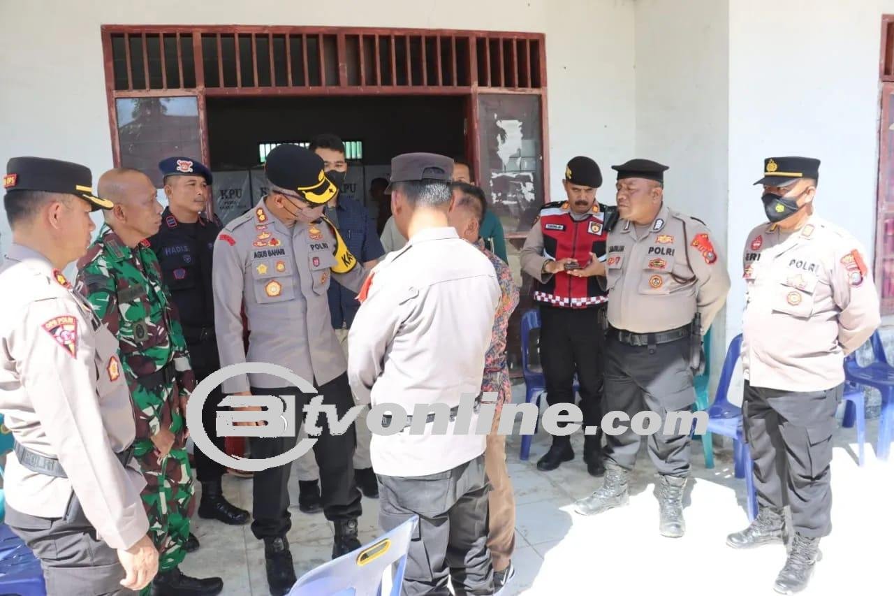 Pastikan Logistik Aman, Kapolres Dairi Cek Sejumlah PPK Pasca Pemilu 2024