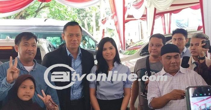 AHY Dampingi Prabowo Hitung Cepat Pemilu 2024 di Kertanegara