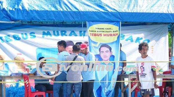 Kegiatan Tebus Murah Sembako dan Sosialisasi Paslon 02 di Kabupaten Buton Selatan